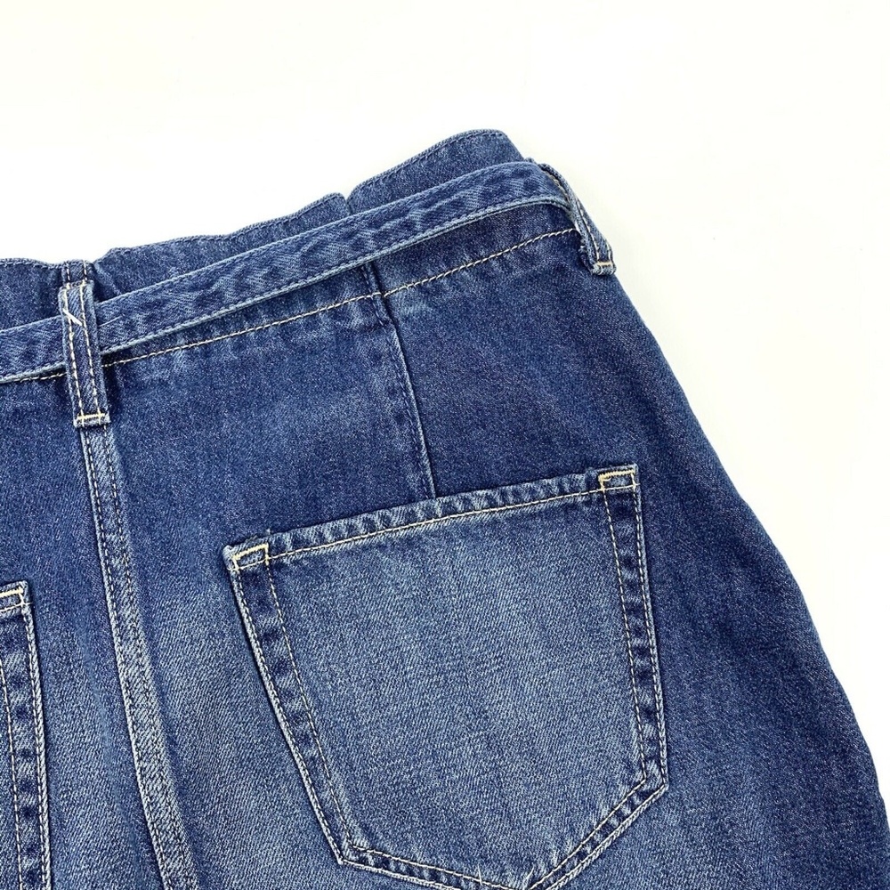 Hollister Skirt Blue Ultra High Rise Raw Hem Denim - Picture 8 of 8